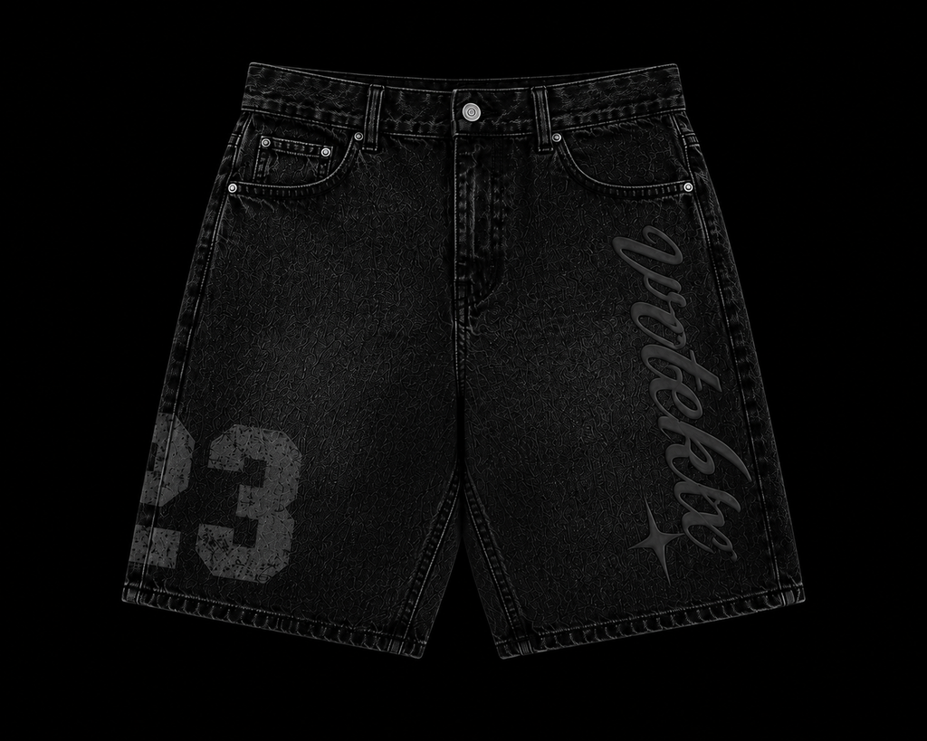 Born To Sin Denim Shorts