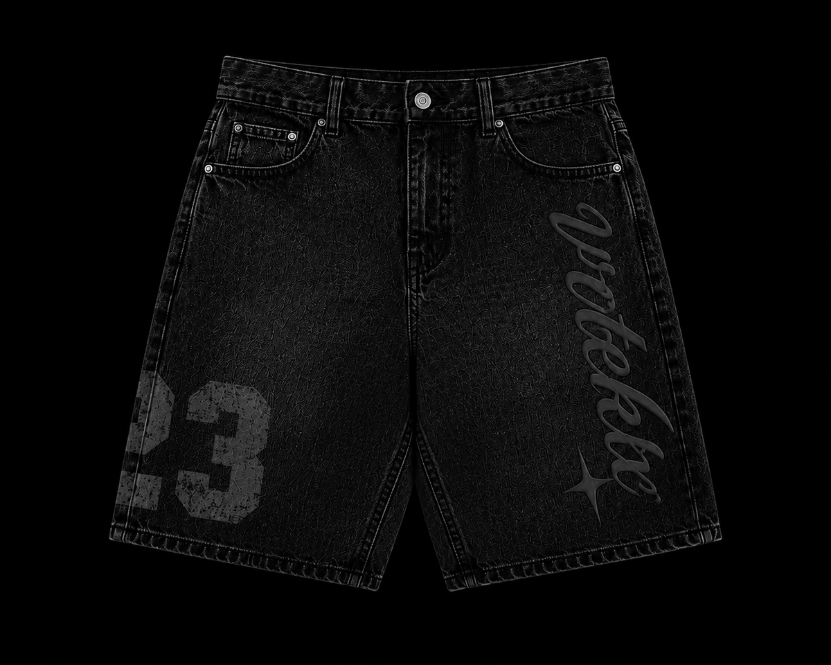 Born To Sin Denim Shorts